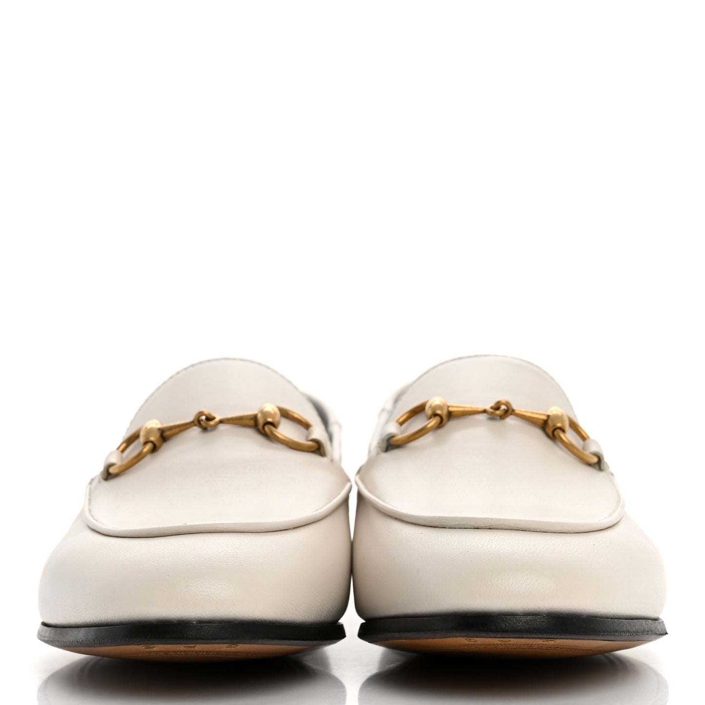 Lambskin Womens Brixton Horsebit Loafers 36 Mystic White