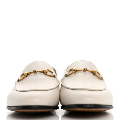 Gucci Lambskin Womens Brixton Horsebit Loafers 36 Mystic White 3 of 10