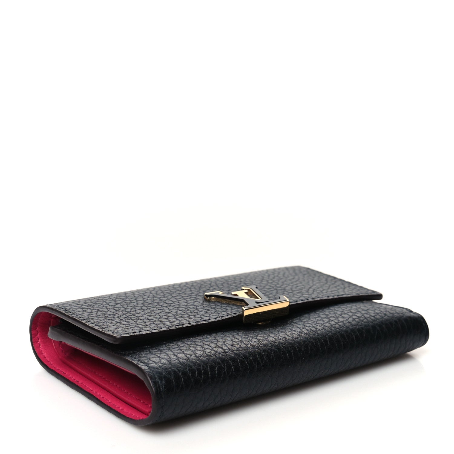 Louis Vuitton Taurillon Capucines Compact Wallet Black 4 of 9