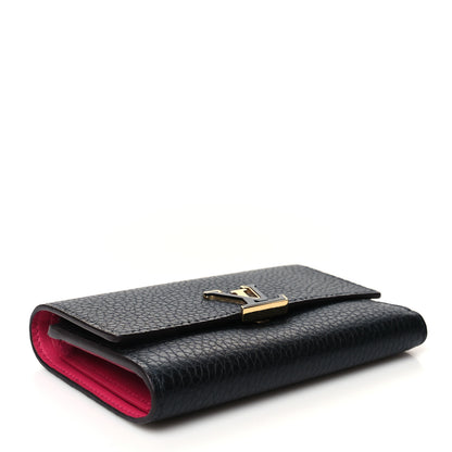 Louis Vuitton Taurillon Capucines Compact Wallet Black 4 of 9