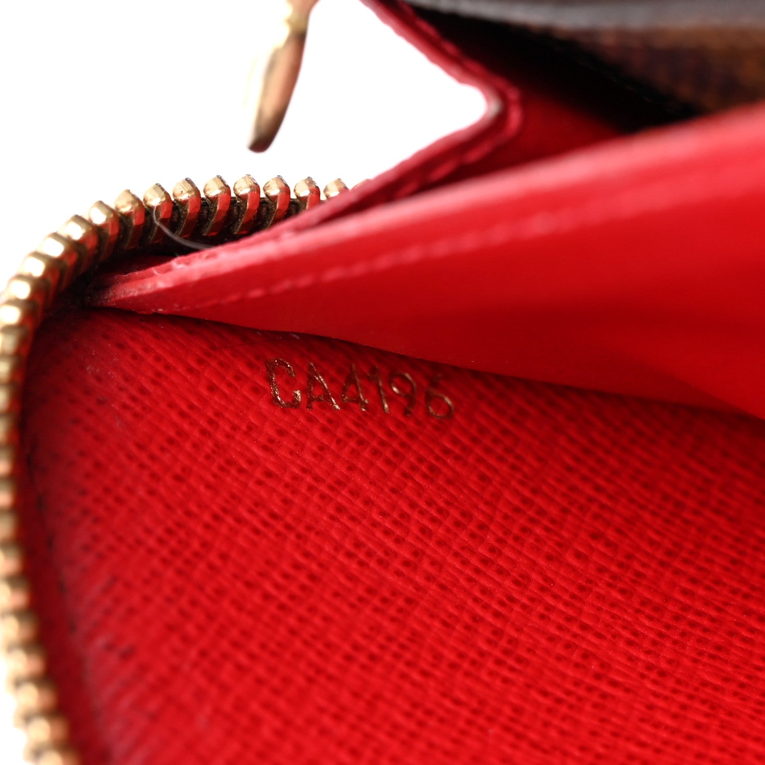 Louis Vuitton Damier Ebene Clemence Wallet Cherry 7 of 15