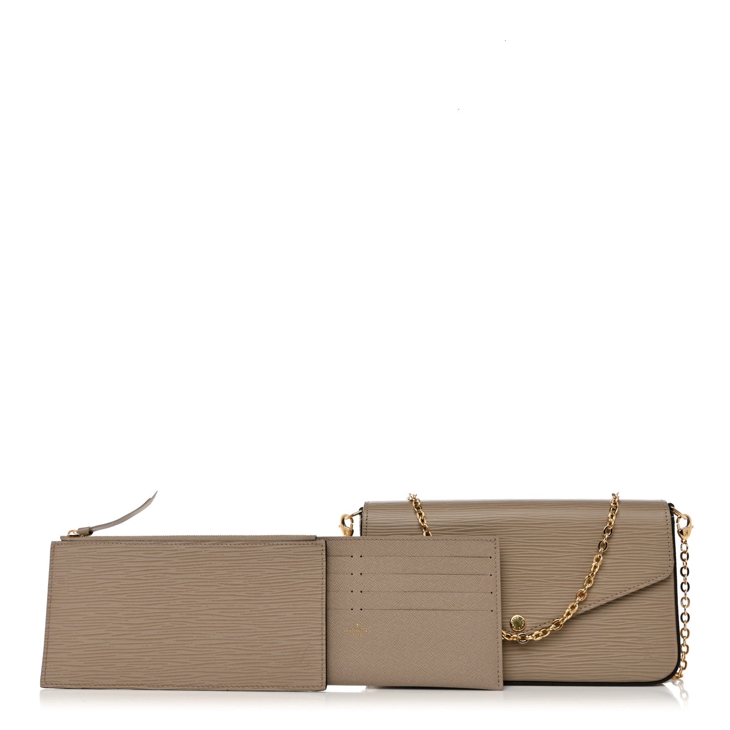 Epi Felicie Pochette Chain Wallet Galet