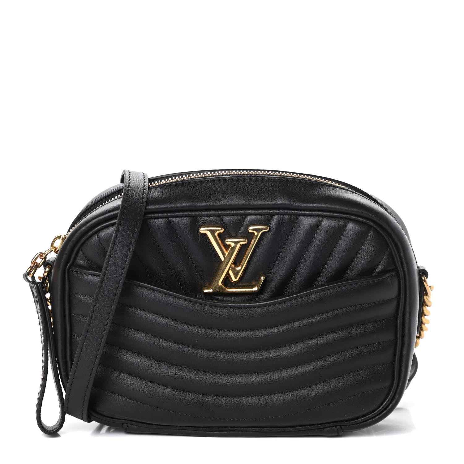 Louis Vuitton Calfskin New Wave Camera Bag Black 1 of 9