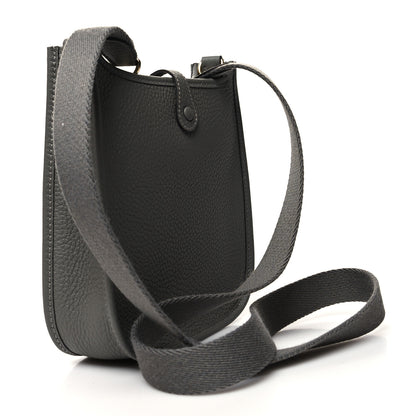 Hermes Taurillon Clemence Evelyne TPM Gris Meyer 3 of 10