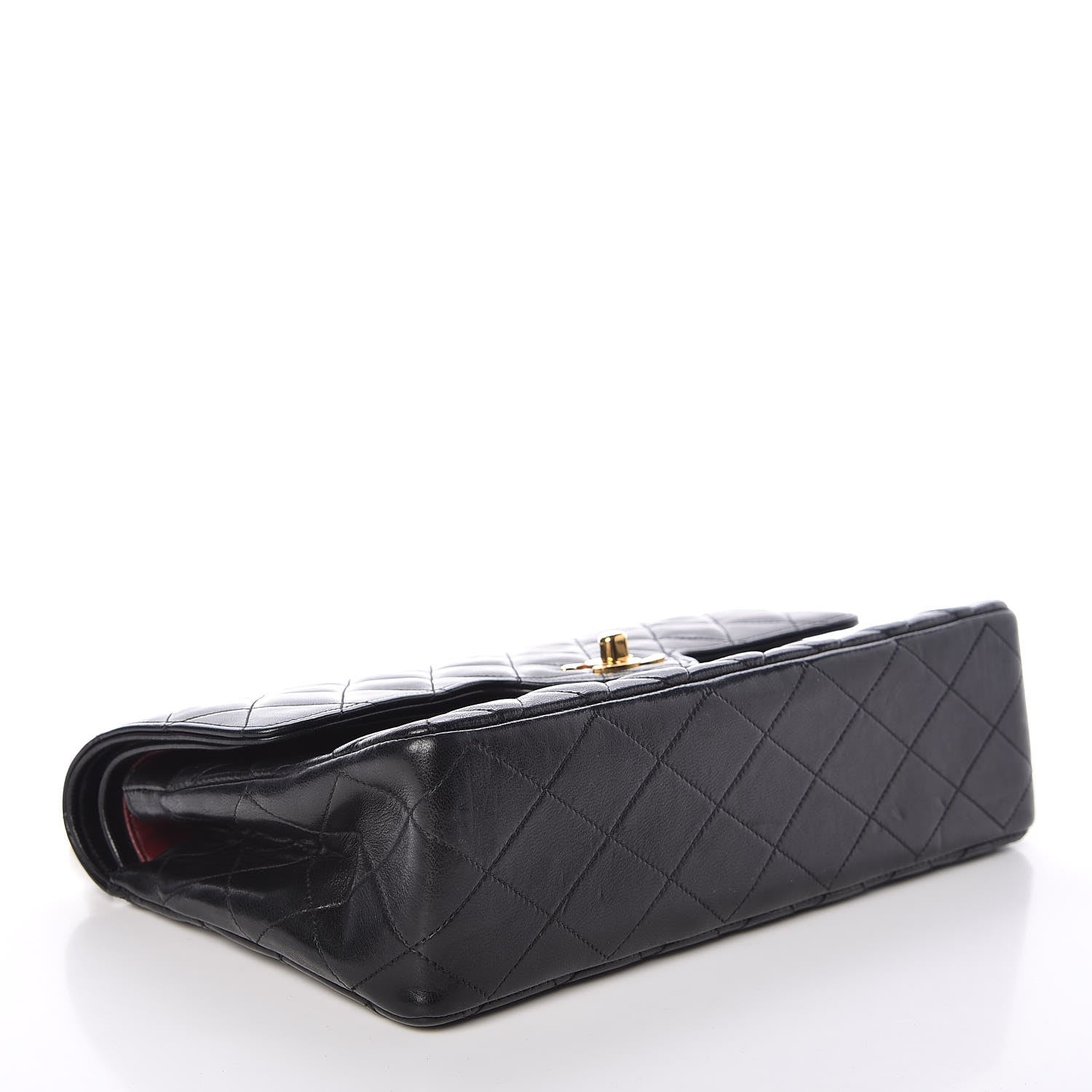 Chanel Lambskin Quilted Medium Double Flap Black 4 of 8