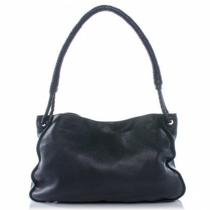 Bottega Veneta Cervo Loop Shoulder Bag Nero Black 1 of 8