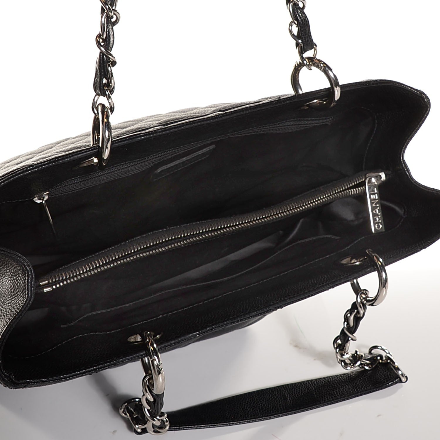 Chanel Caviar Quilted Grand Shopping Tote GST Black 5 of 7