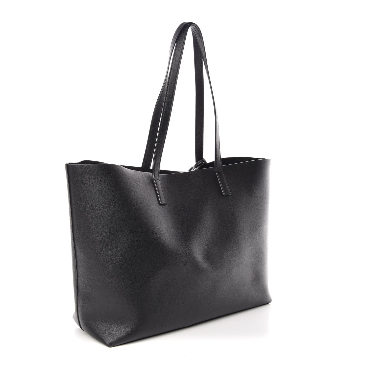 Calfskin Large Shopping Tote Black