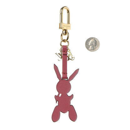 Louis Vuitton Calfskin Jeff Koons Masters LV Rabbit Bag Charm Key Ring 2 of 3