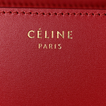 Celine Box Calfskin Small Classic Box Flap Bag Red 6 of 10