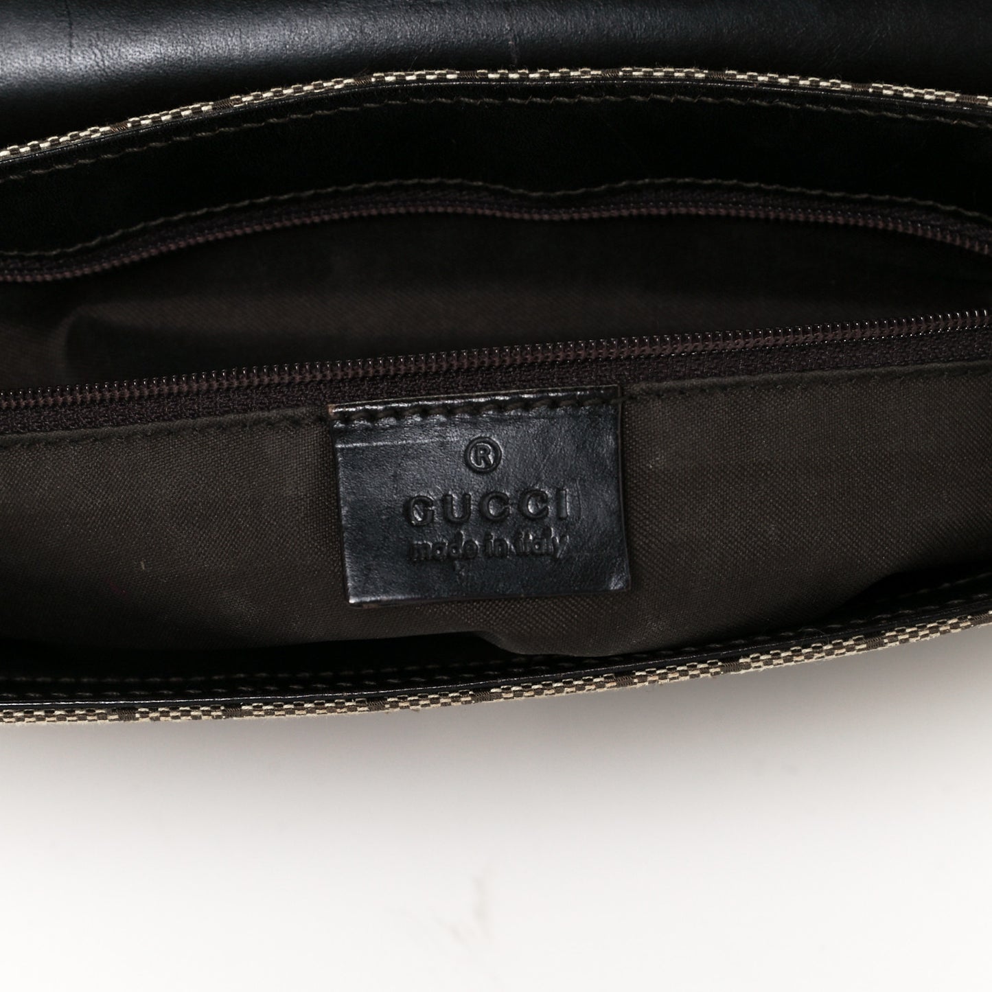 Monogram Wooden Chain Flap Brown