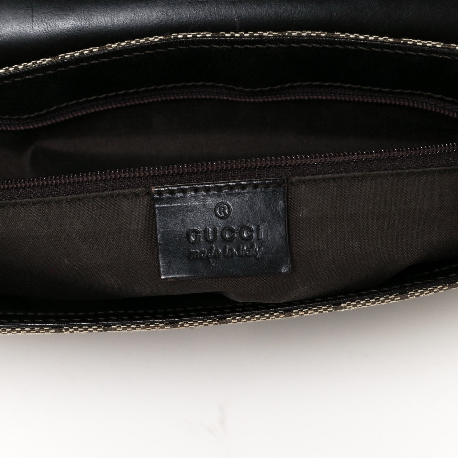 Gucci Monogram Wooden Chain Flap Brown 7 of 12