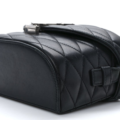 Saint Laurent Lambskin Quilted Monogram June Box Bag Black 9 of 12
