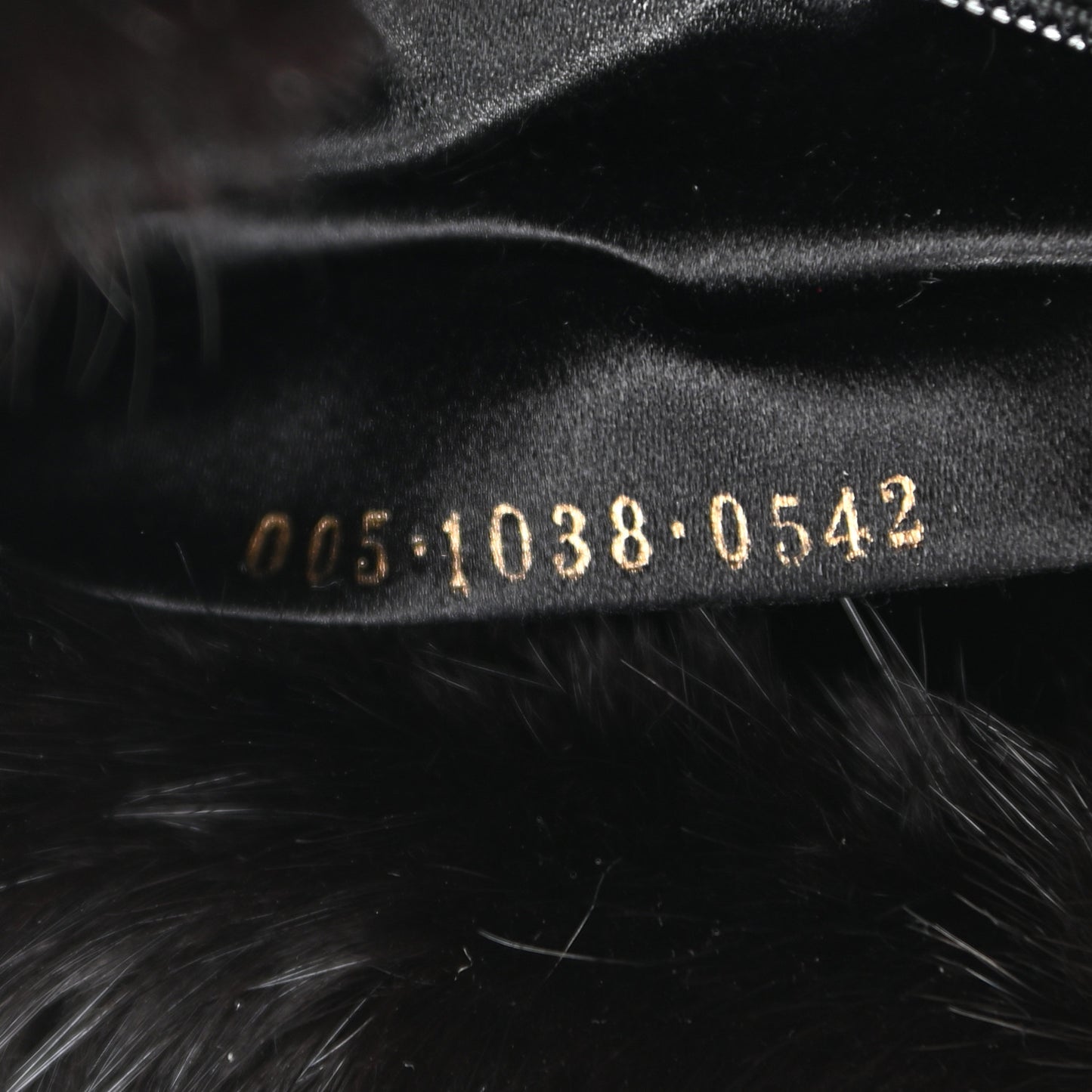Mink Fur Hobo Black