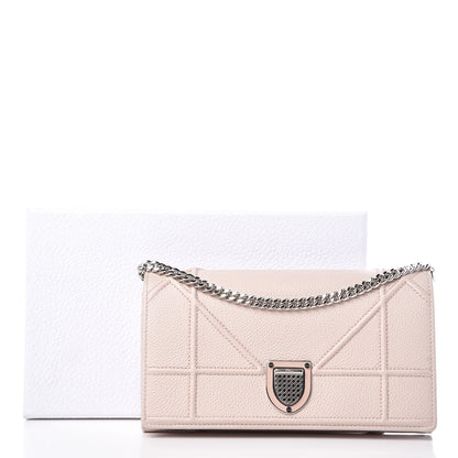 Christian Dior Grained Calfskin Diorama Croisiere Chain Wallet Rose Poudre 10 of 10