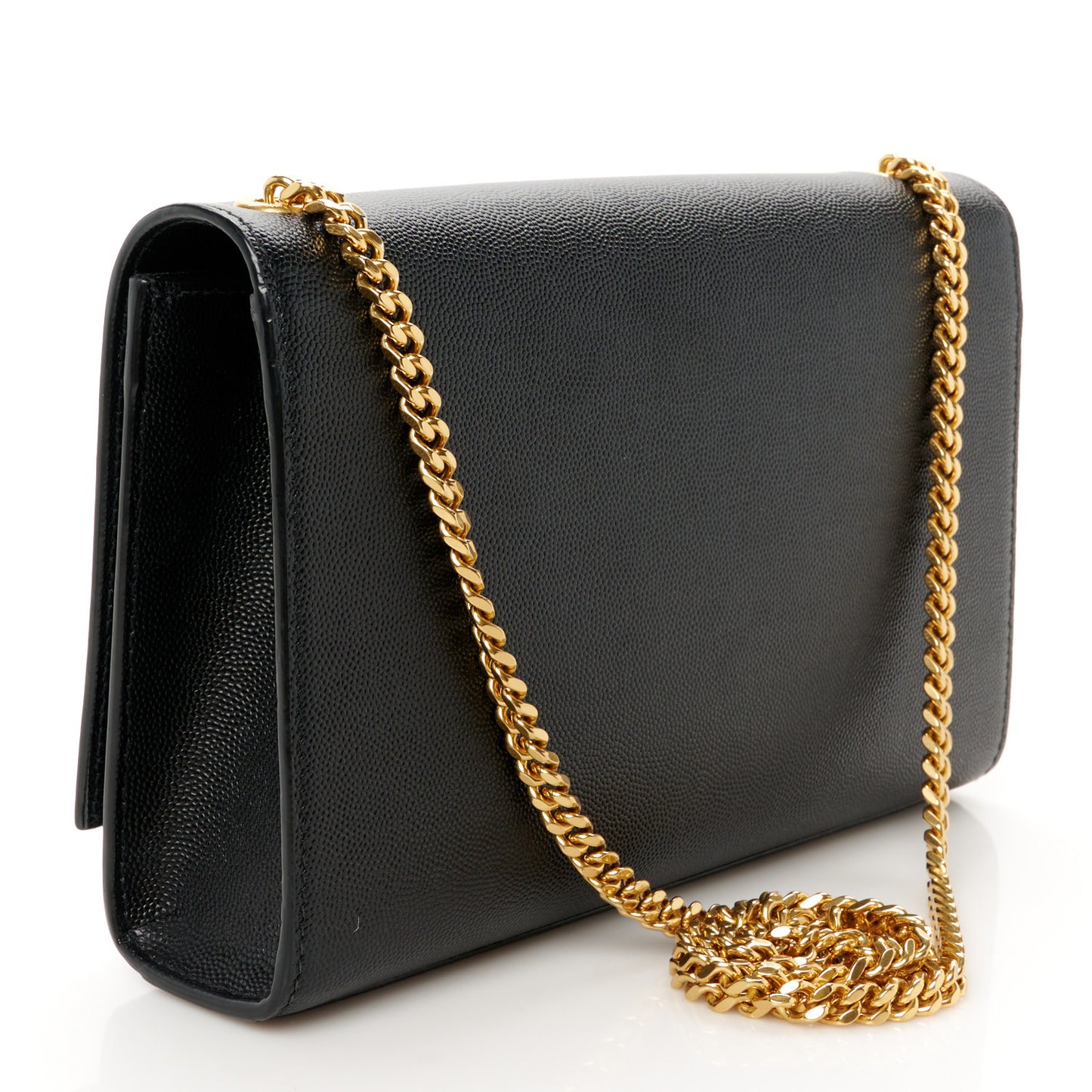 Grain De Poudre Medium Classic Monogram Kate Satchel Black