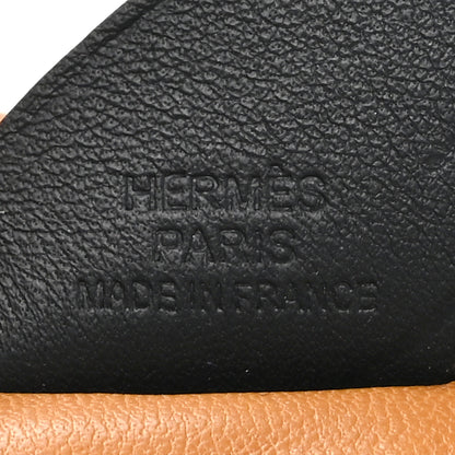 Hermes Milo Lambskin Grigri Rodeo Pegase Horse Bag Charm PM Sesame Black Bleu Saphir 3 of 5