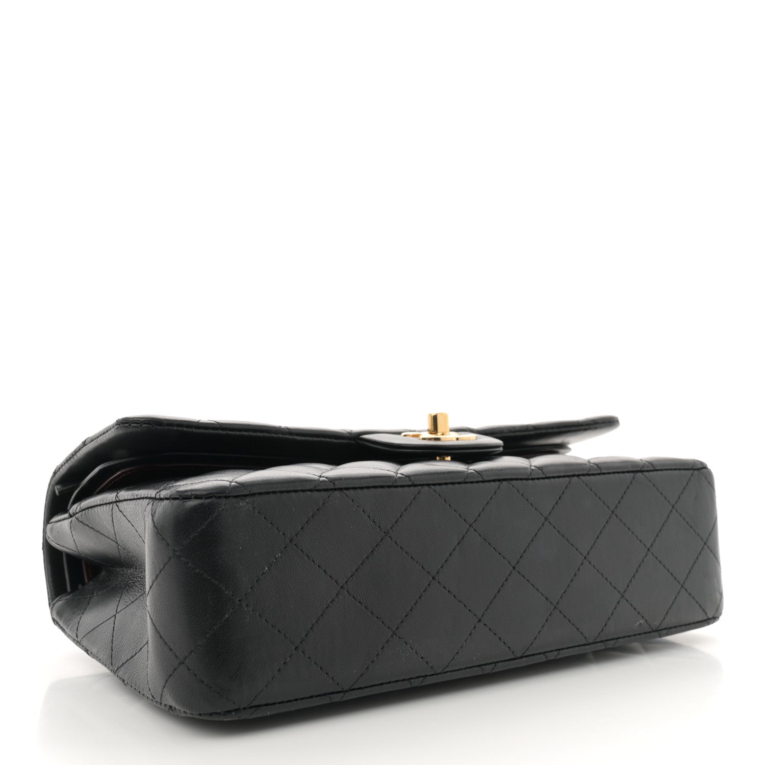 Chanel Lambskin Quilted Medium Double Flap Black 4 of 14