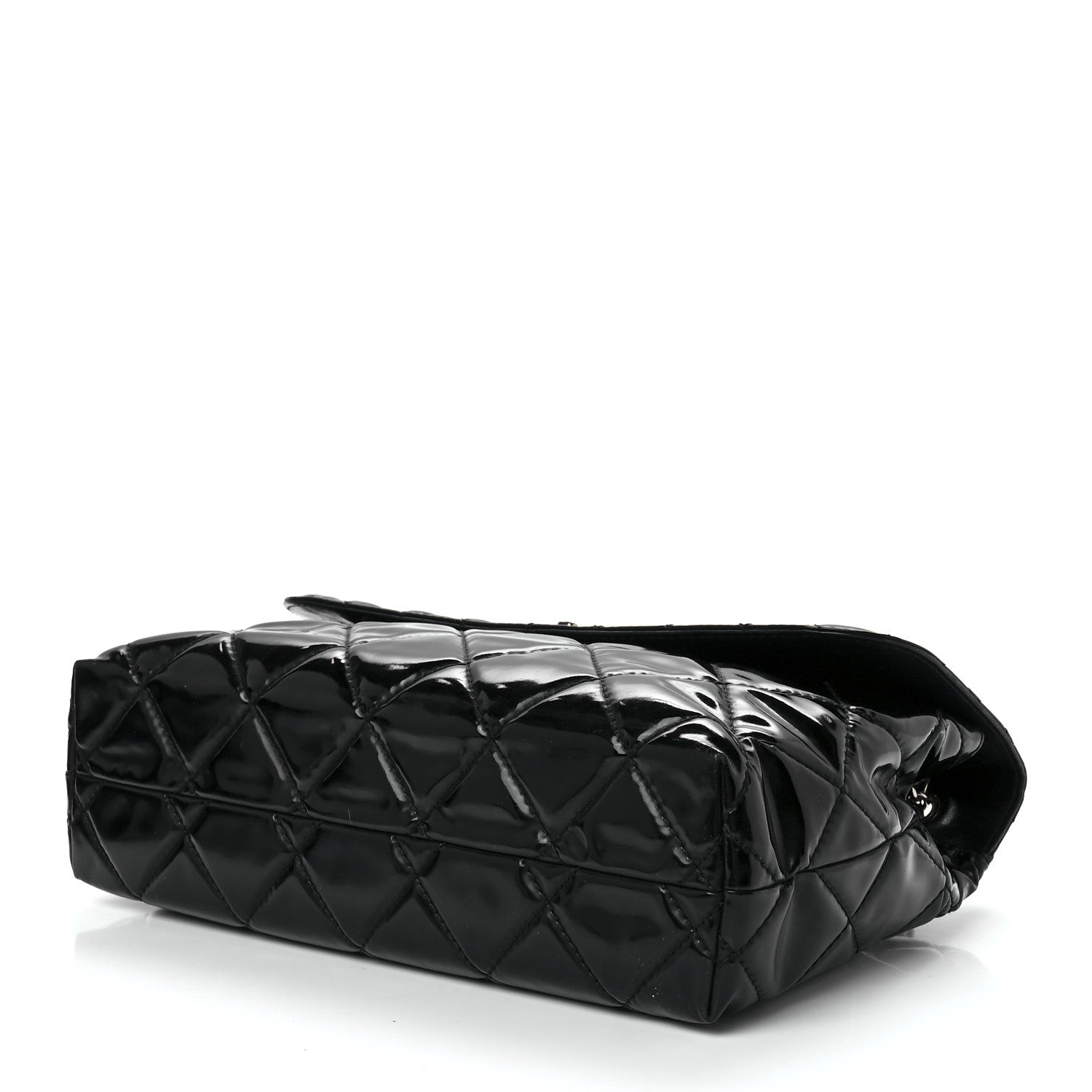 Chanel Vinyl Quilted In The Business Flap Bag Black 9 of 12