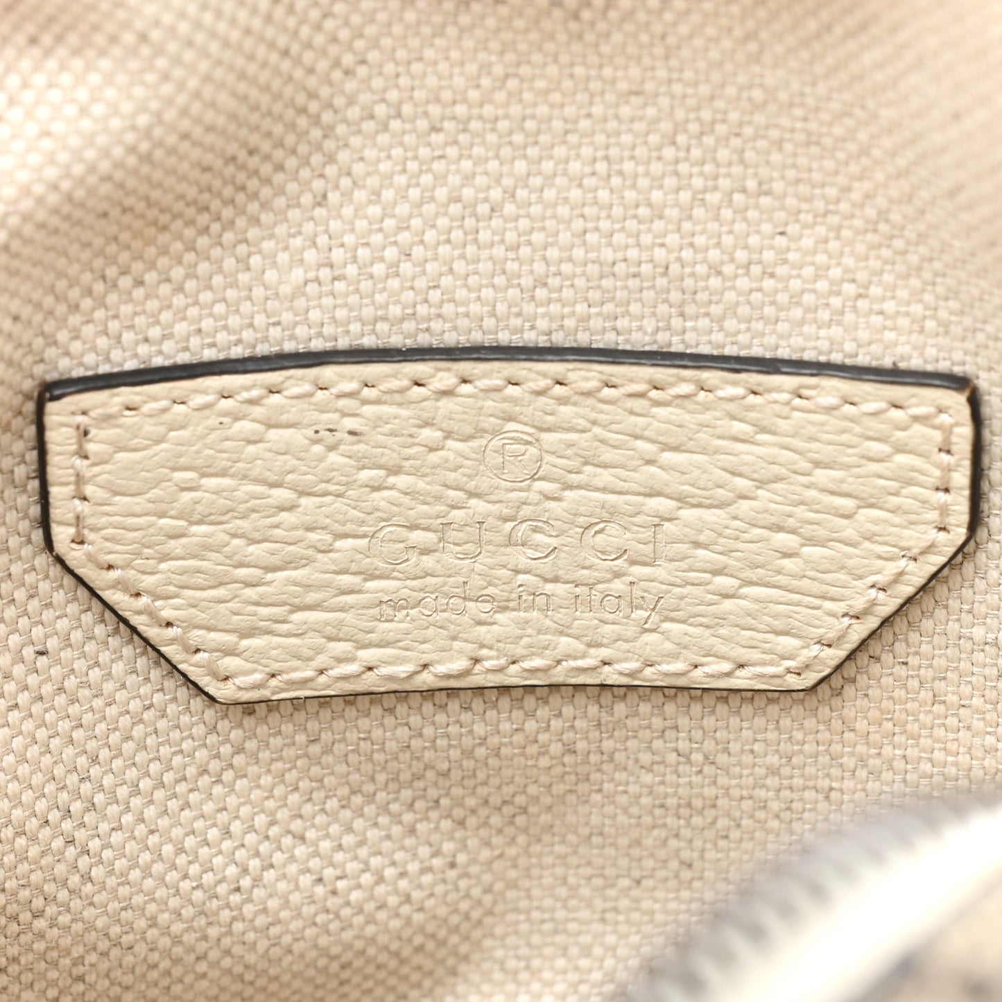 GG Supreme Monogram Web Mini Ophidia Double Zip Messenger Bag Beige Ebony Mystic White