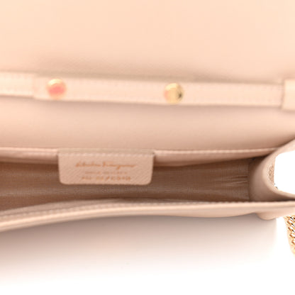 Salvatore Ferragamo Calfskin Pelletria Crossbody Bag Beige 5 of 10