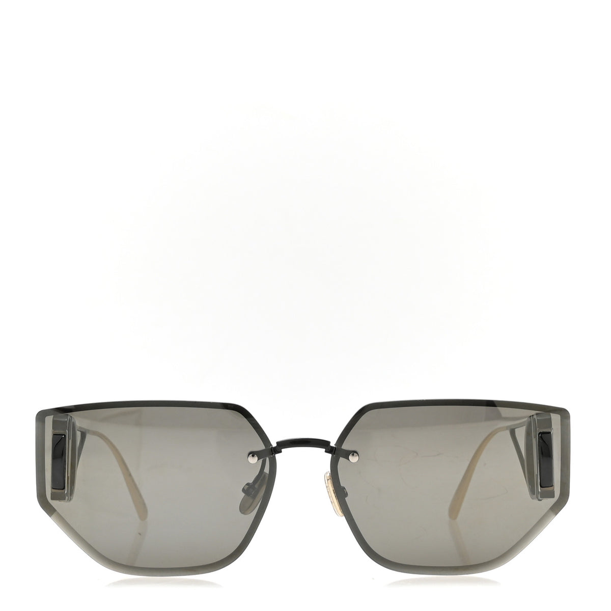 Christian Dior Metal 30 Montaigne B3U Butterfly Sunglasses Black Gold 2 of 6