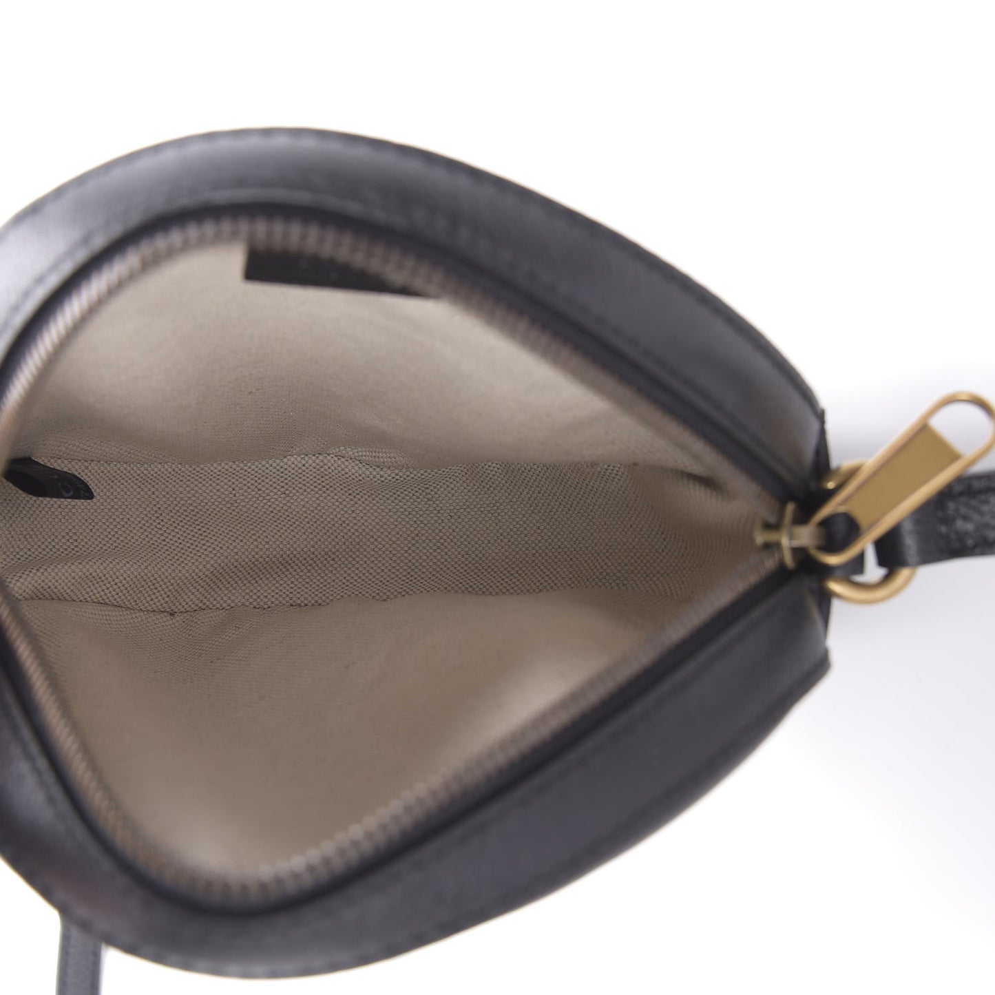 Velvet Calfskin GG Monogram Round Shoulder Bag Blue Beige