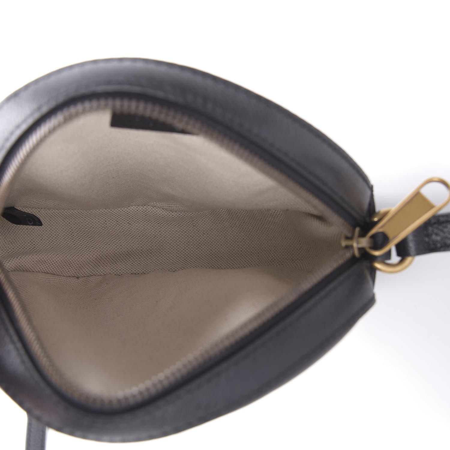 Gucci Velvet Calfskin GG Monogram Round Shoulder Bag Blue Beige 5 of 9