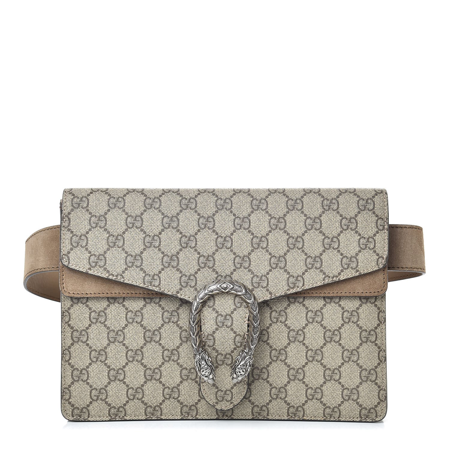 Gucci GG Supreme Monogram Dionysus Belt Bag Taupe 1 of 16
