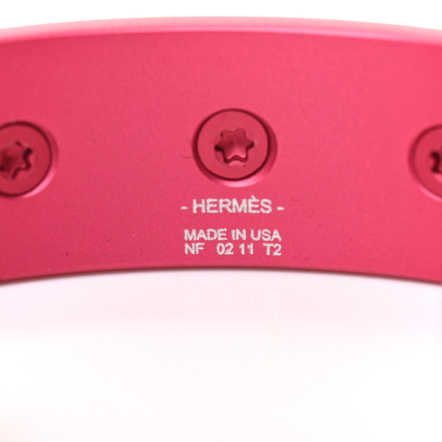Hermes Aluminium Sunset Medor Bracelet T2 Rose Couture 4 of 5