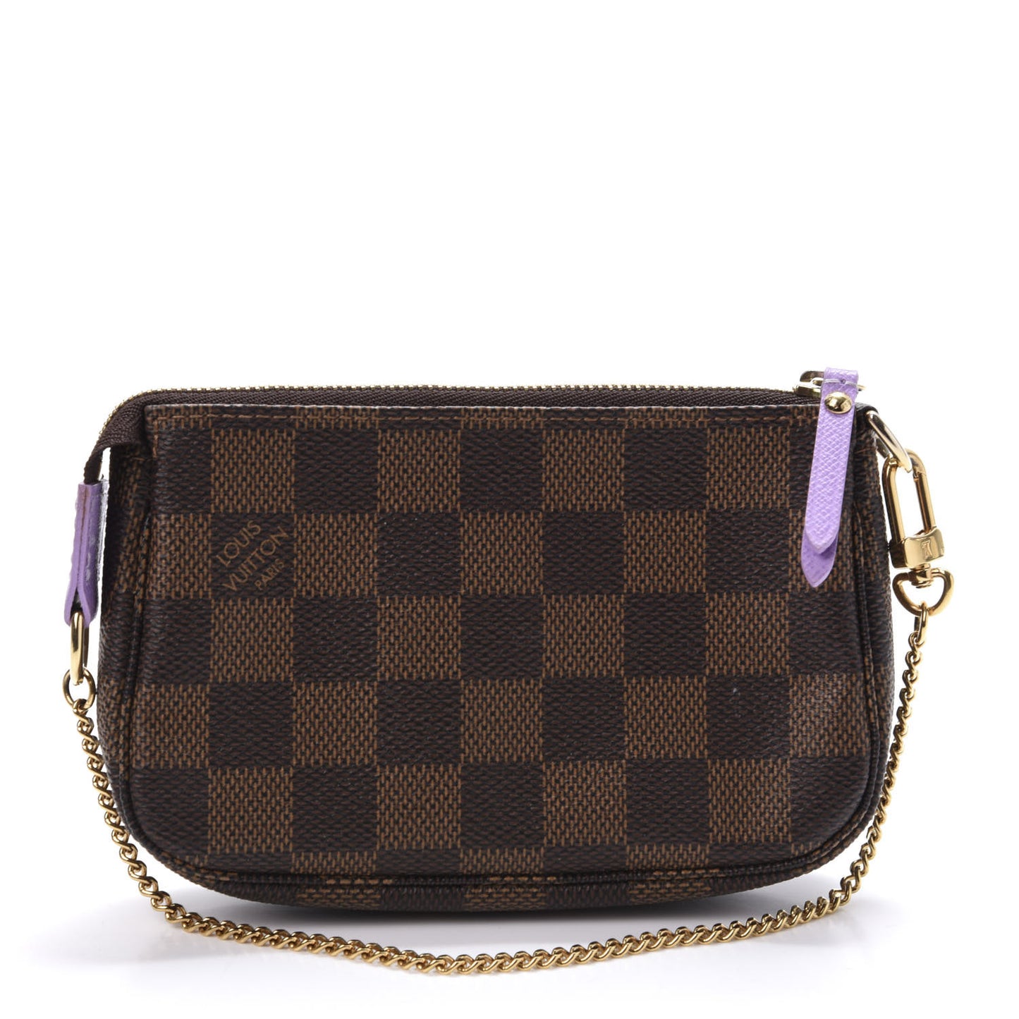 Damier Ebene Illustre Mini Pochette Accessories Violet