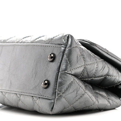 Chanel Metallic Aged Calfskin Quilted Mini Coco Handle Flap Charcoal 10 of 10
