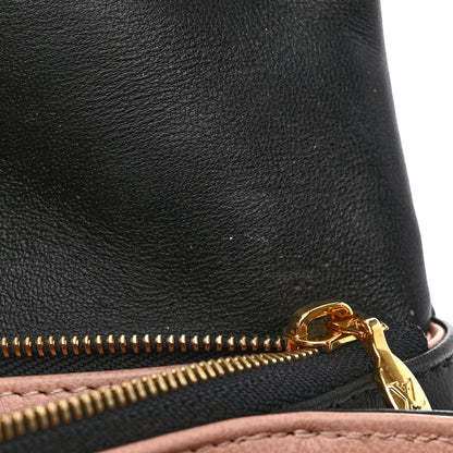 Louis Vuitton Lambskin Embossed Monogram Pochette Coussin Black 11 of 15