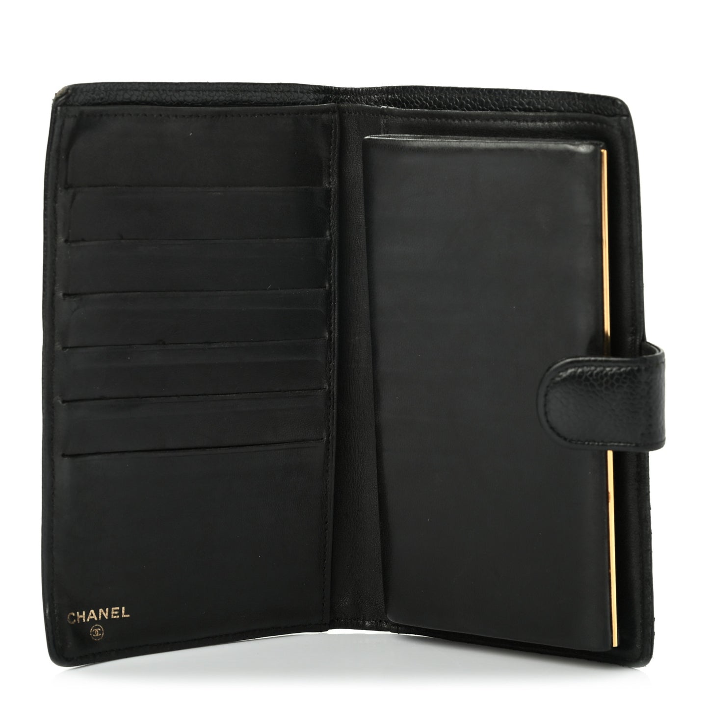 Caviar Timeless CC French Wallet Black