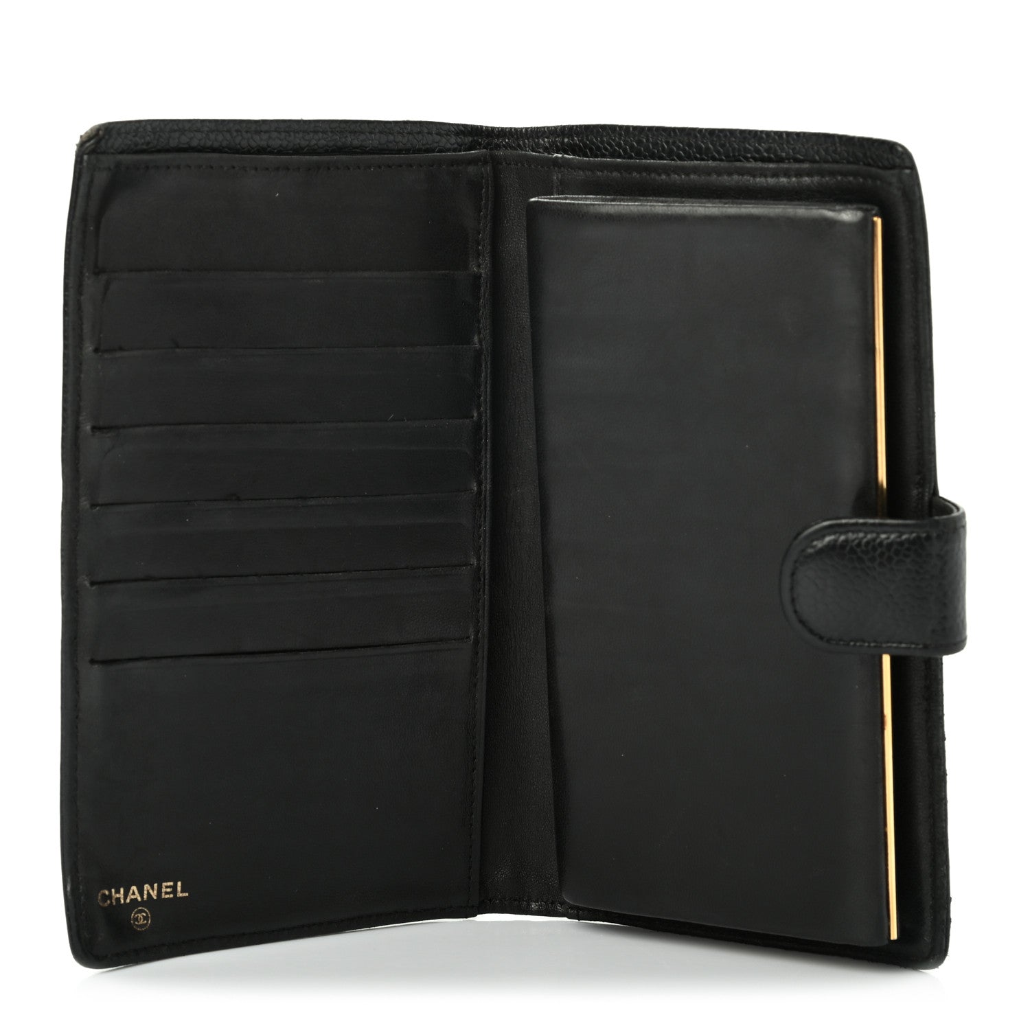 Chanel Caviar Timeless CC French Wallet Black 5 of 9
