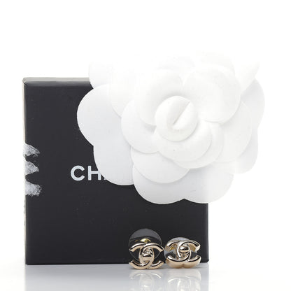 Chanel Metal CC Turnlock Earrings Gold 5 of 5