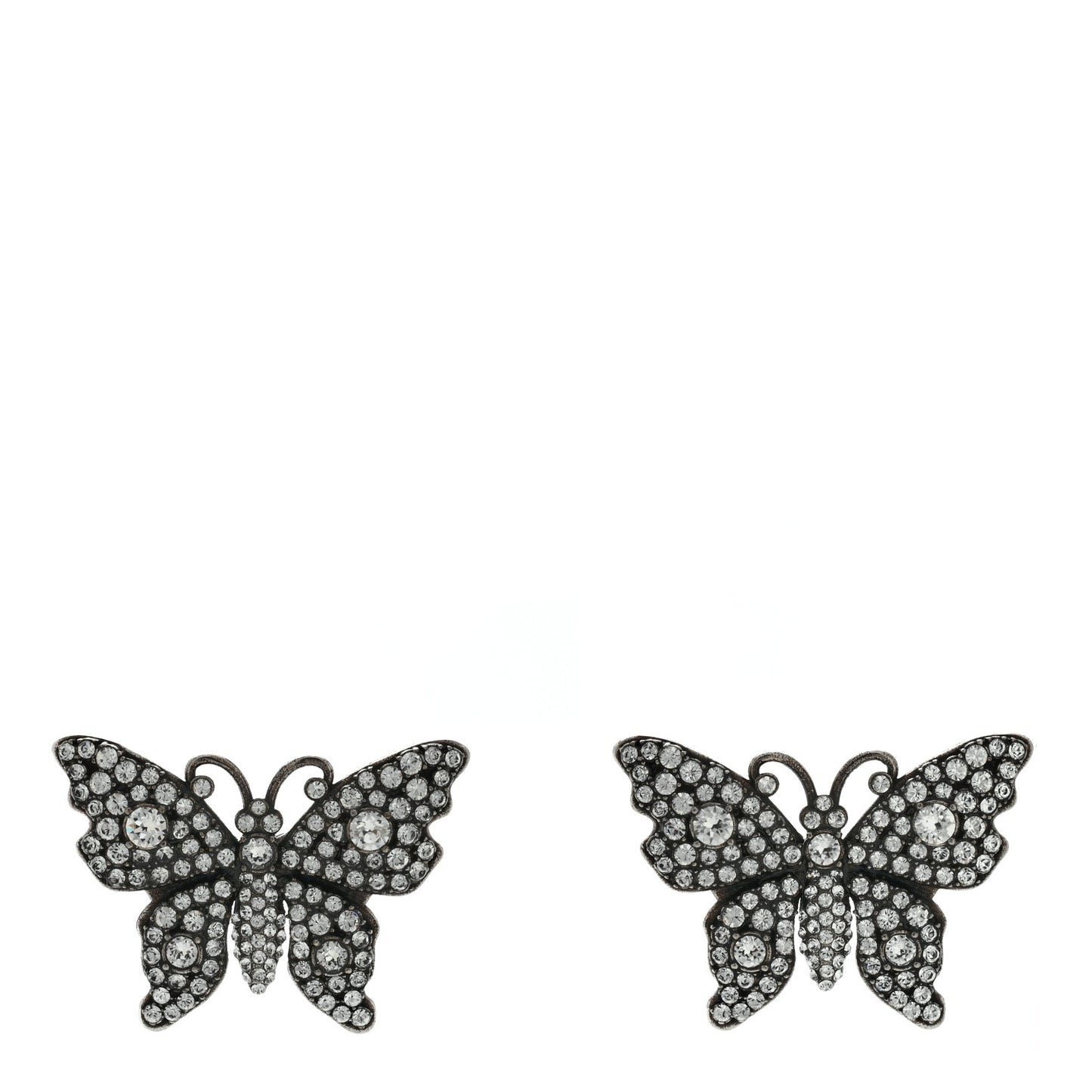 Crystal Butterfly Stud Earrings