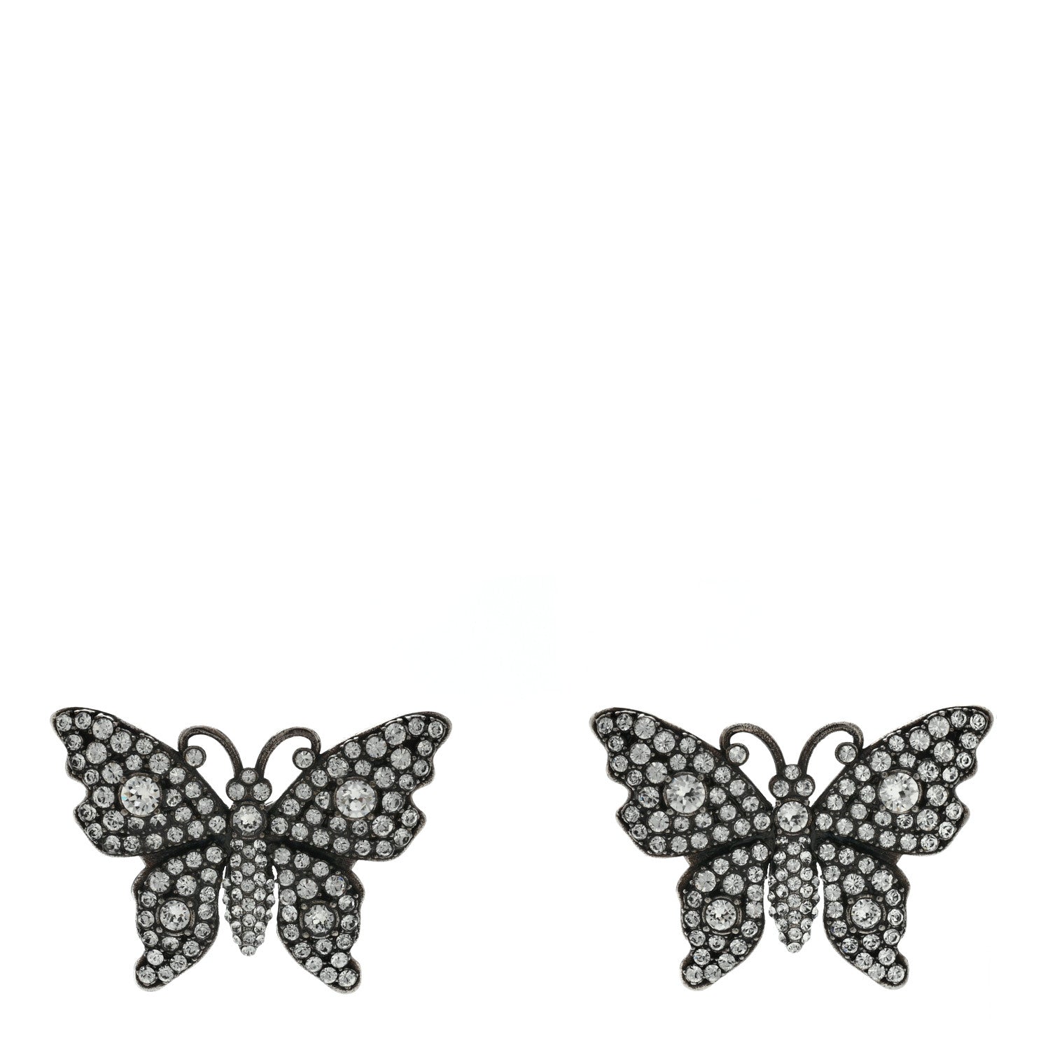 Gucci Crystal Butterfly Stud Earrings 1 of 4