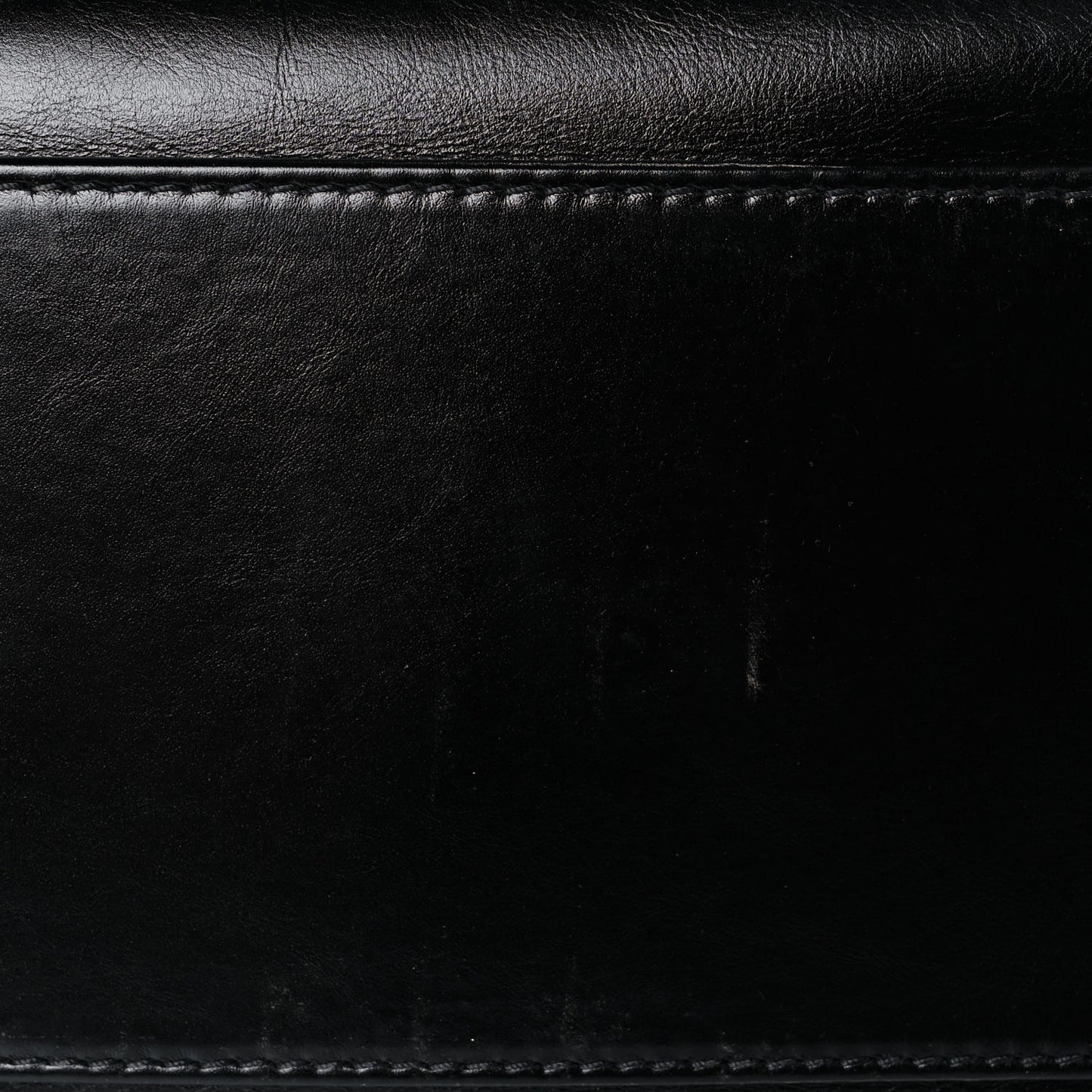 Aged Calfskin Medium Charms Deauville Tote Black