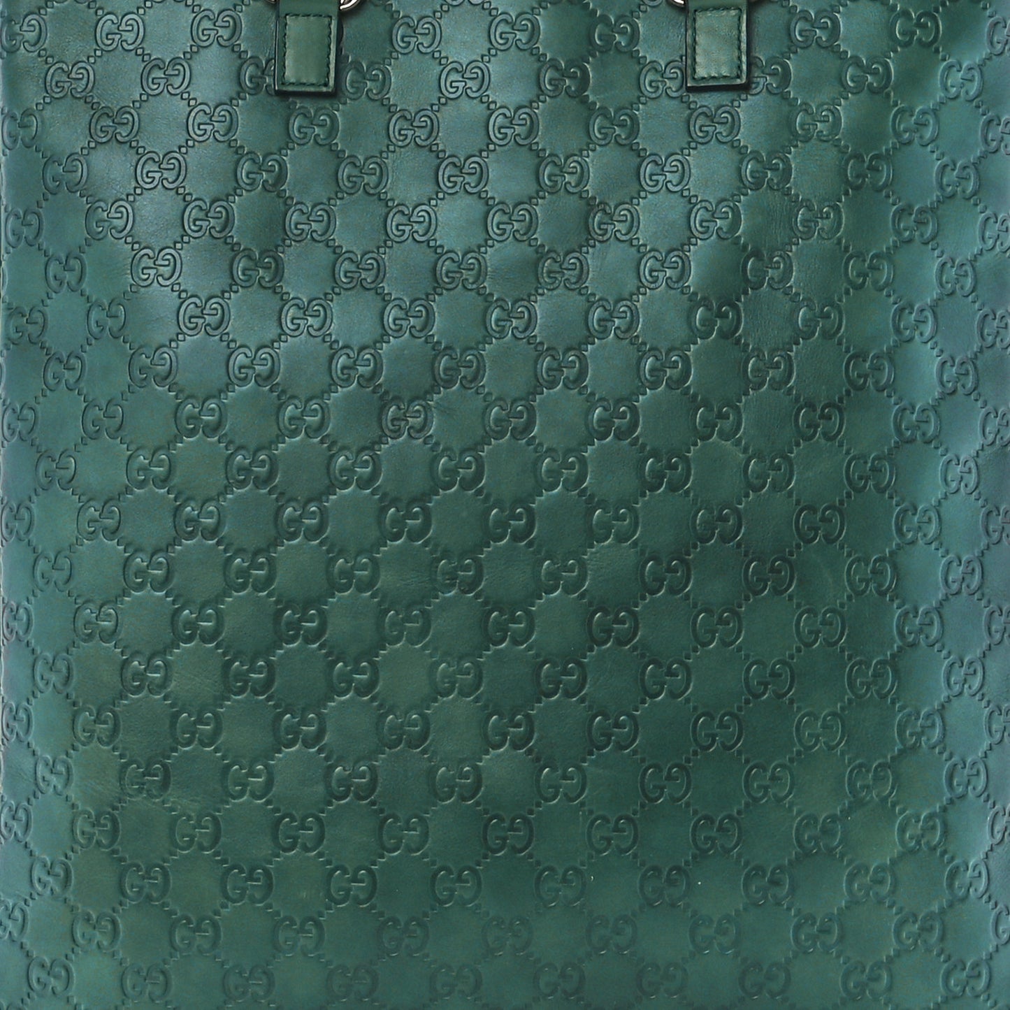 Guccissima Flat Vertical Tote Green