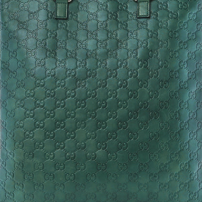 Gucci Guccissima Flat Vertical Tote Green 9 of 12