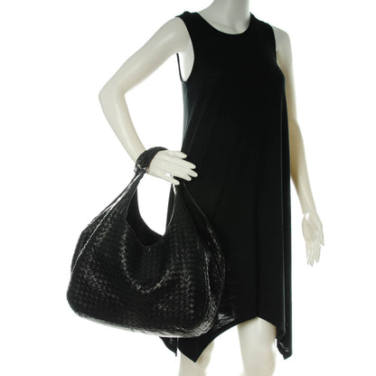 Bottega Veneta Nappa Intrecciato Large Campana Nero Black 2 of 9