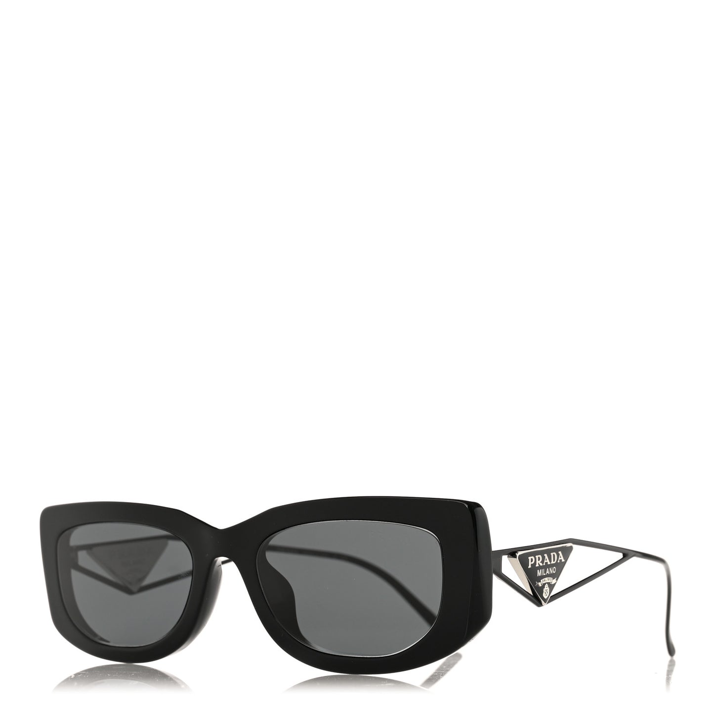 Acetate Sunglasses SPR 14Y Black Slate Gray