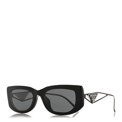 Prada Acetate Sunglasses SPR 14Y Black Slate Gray 1 of 8