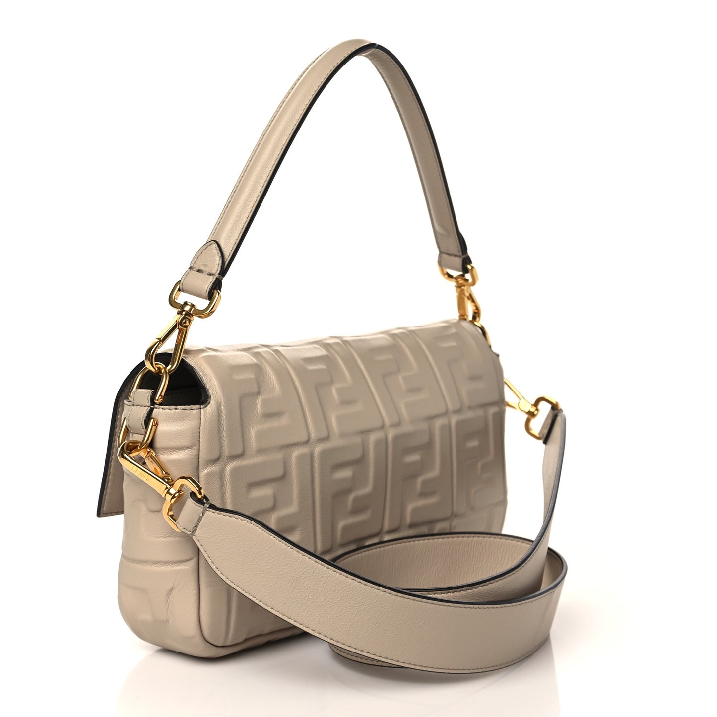 Nappa FF 1974 Embossed Baguette Nuvola