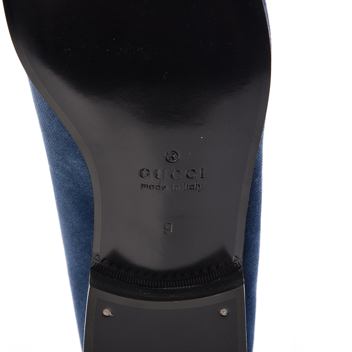 Velvet Mens Loafers 9 Blue