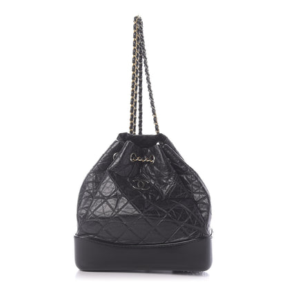 Chanel Aged Calfskin Quilted Small Gabrielle Backpack Black 1 of 10