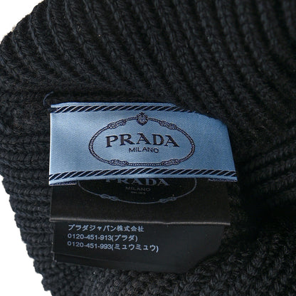 Prada Knit Racing Logo Beanie Black 4 of 4