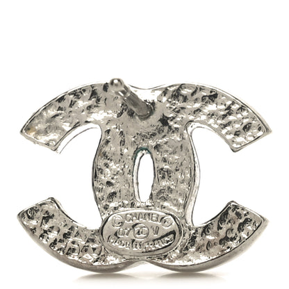 Chanel Crystal CC Earrings Silver 4 of 5