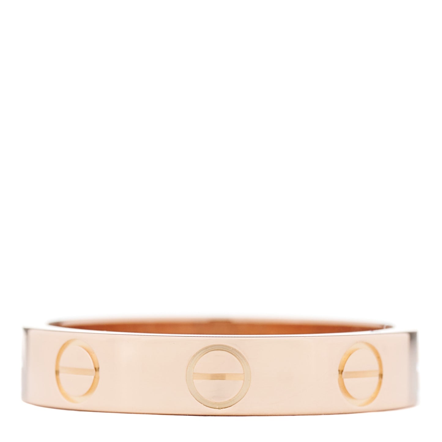 18K Pink Gold 3.5mm LOVE Wedding Band Ring 50 5.25